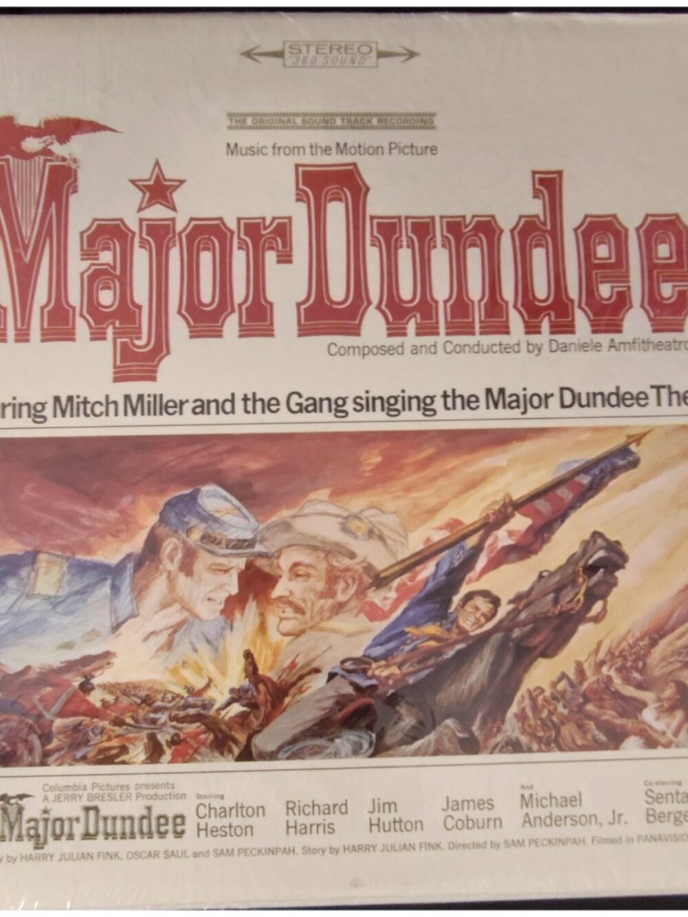 Major Dundee Original Motion Picture Soundtrack 12" Vinyl LP Columbia OS 2780